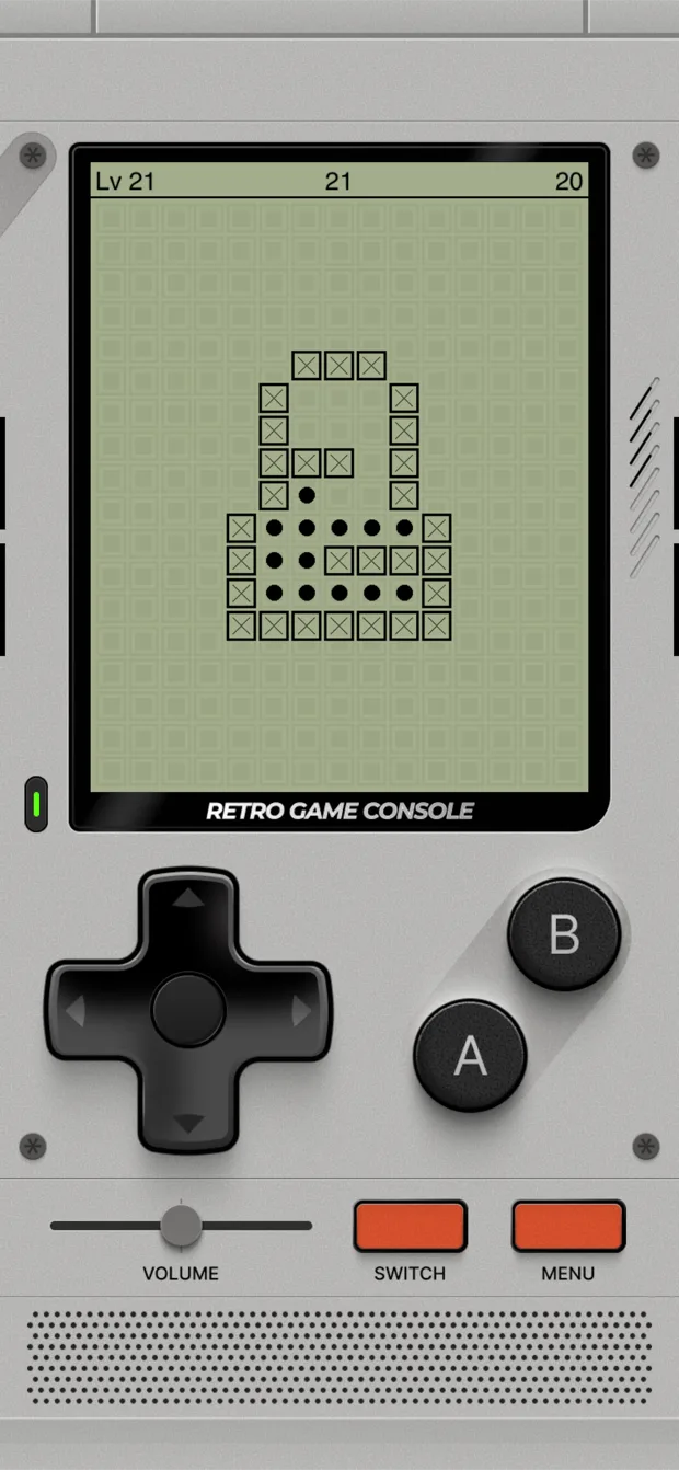 Grid puzzle with marked squares
